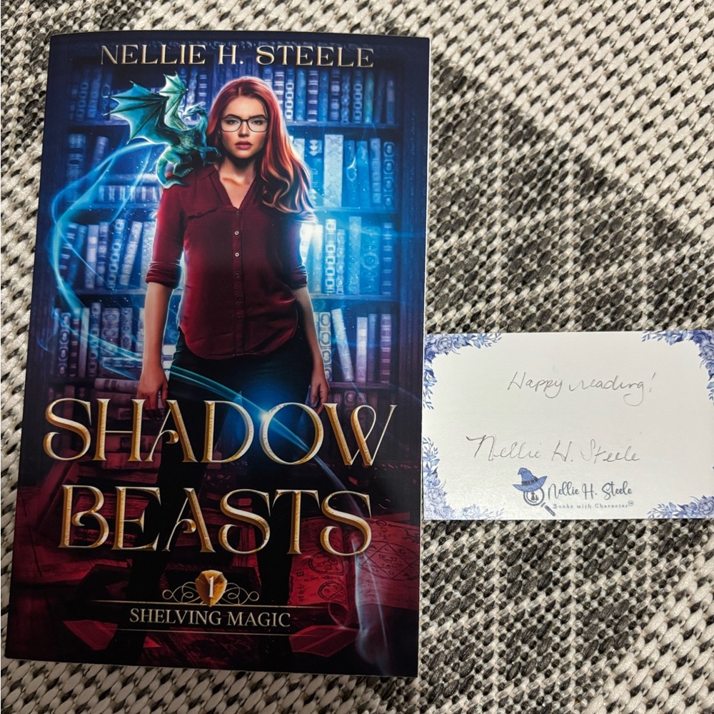 SIGNED Shadow Beasts Book by Nellie H. Steele